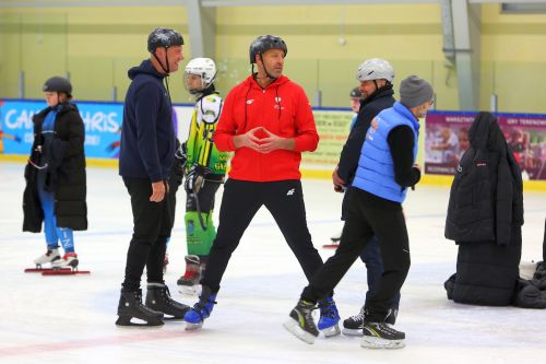 Wizyta Ministra Sportu i Turystyki na giżyckim lodowisku