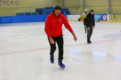 Wizyta Ministra Sportu i Turystyki na giżyckim lodowisku
