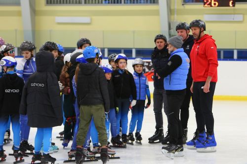 Wizyta Ministra Sportu i Turystyki na giżyckim lodowisku