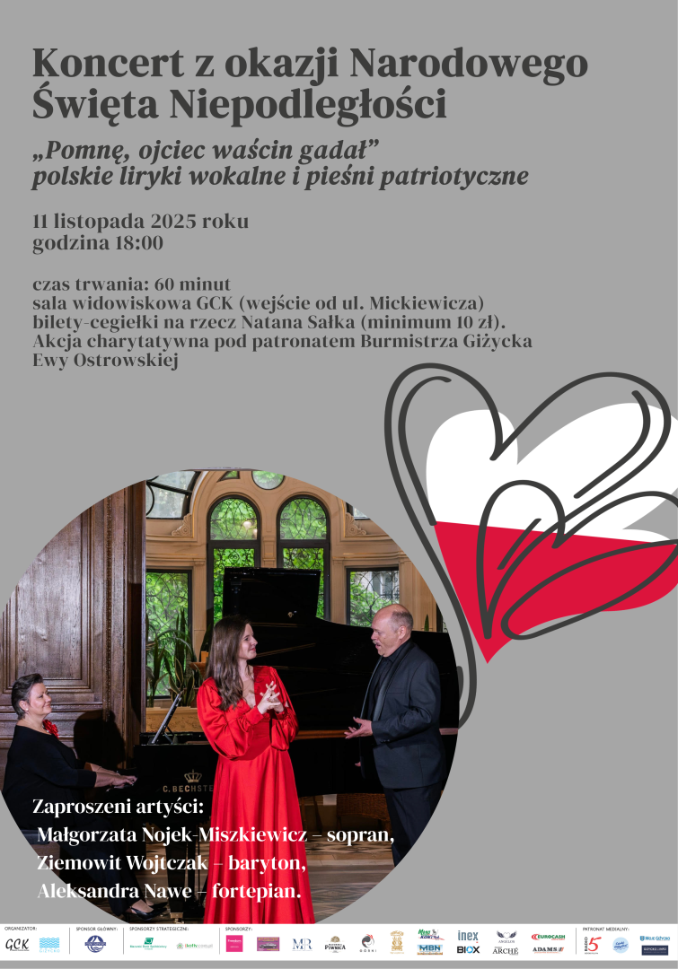 Plakat Koncert Patriotyczny w GCK