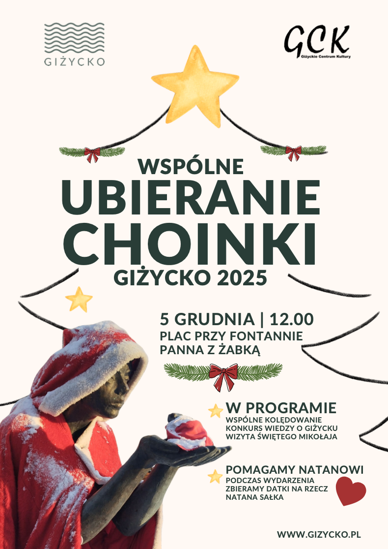 Plakat - Ubieranie choinki miejskiej